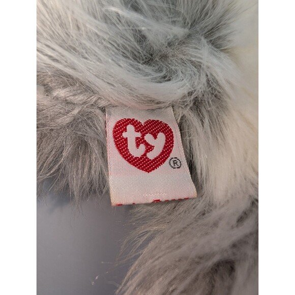 Ty Classic Lyric Cat Plush Gray White Long Hair Kitten 14” 2005 Soft Cuddly Toy - Picture 9 of 15